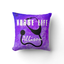 Zurse Stethoscoop Paarse Waterverf Gepersonaliseer