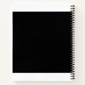 Zurse Stethoscope Heart Modern Personalised Name Notitieboek (Achterkant)