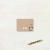 Zurse Stethoscope Medical Personalized Sticky Post-it® Notes (Op bureau)