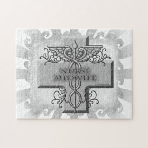 Zurse verloskundige Cross Caduceus Legpuzzel