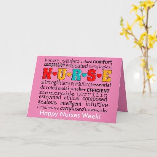 Zurse waarneming Week Roze Kaart (Gele Bloem)