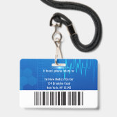 Zurse Ziekenhuis Medische werknemer Foto-ID Badge (Back with Lanyard)