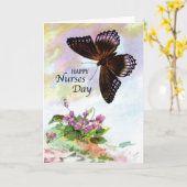 Zurses Day Butterfly en Flowers Kaart (Gele Bloem)