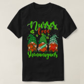 Zurses Love Shenanigans Funny Gnomes Nurse St Patr T-shirt (Design voorkant)