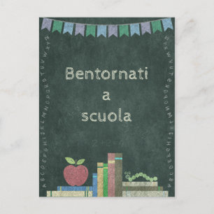 Zurück zur Schule Bentornati a scuola Briefkaart