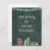 Zurück zur Schule | Viel Erfolg im neuen Schuljahr (Voorkant / Achterkant)