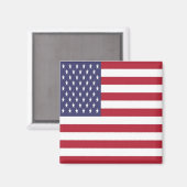 zUS001 US FLAG, Amerika, Fridge Magneet (Voorkant / Achterkant)