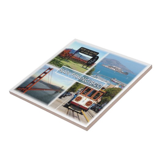 zUS0028 SAN FRANCISCO, Mozaïek, Californië, Tegeltje (Zijkant)