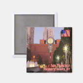 zUS013 SAN FRANCISCO, Art Museum, Fridge Magnet (Voorkant / Achterkant)