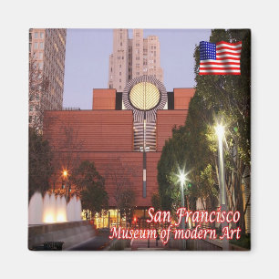 zUS013 SAN FRANCISCO, Art Museum, Fridge Magnet
