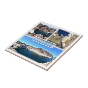 zUS015 HOOVER DAM, Mozaïek, Meer van Meid, Tegeltje