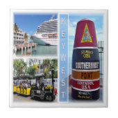 zUS020 KEY WEST, Mozaïek, Florida, Amerika, Tegeltje (Voorkant)