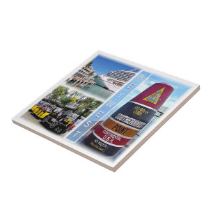 zUS020 KEY WEST, Mozaïek, Florida, Amerika, Tegeltje