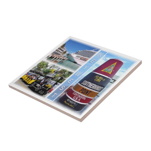 zUS020 KEY WEST, Mozaïek, Florida, Amerika, Tegeltje (Zijkant)