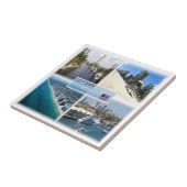 zUS022 FORT LAUDERDALE, Mozaïek, Florida, Tegeltje (Zijkant)