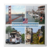 zUS029 SAN FRANCISCO, Mozaïek, Californië, Tegeltje (Voorkant)