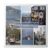 zUS031 SAN FRANCISCO, Mozaïek, Californië, Tegeltje (Voorkant)