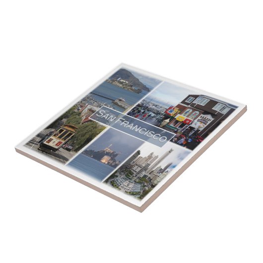 zUS031 SAN FRANCISCO, Mozaïek, Californië, Tegeltje (Zijkant)