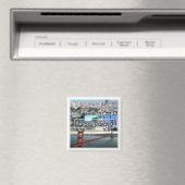 zUS032 SAN FANCISCO, Mosaic, California, Fridge Magneet (Insitu (Vaatwasser))