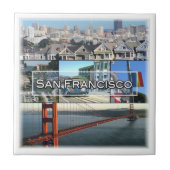 zUS032 SAN FANCISCO, Mozaïek, Californië, Tegeltje (Voorkant)