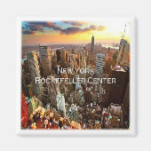 zUS034 ROCKEFELLER CENTER, New York, Koelkast Magneet (Voorkant)