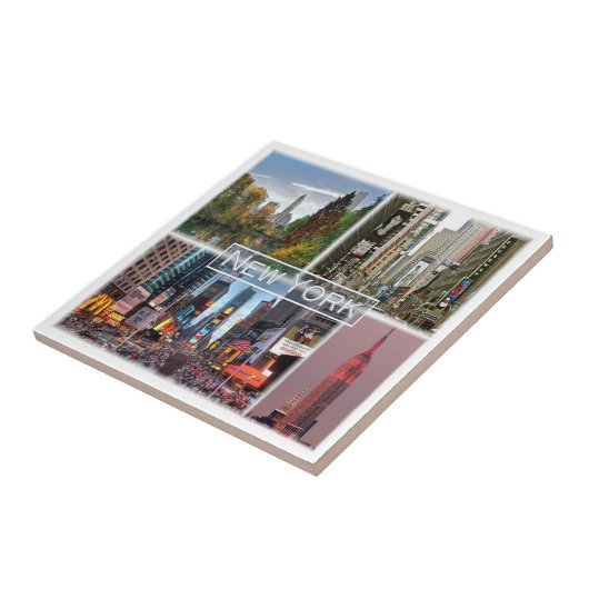 zUS035 NEW YORK, Mozaïek, Amerika, Tegeltje (Zijkant)