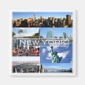 zUS036 NEW YORK, Mosaic, Amerika, Fridge Magneet (Voorkant)
