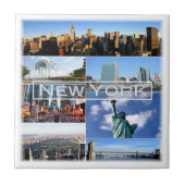 zUS036 NEW YORK, Mozaïek, Amerika, Tegeltje (Voorkant)