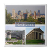 zUS037 NASHVILLE, Tennessee, Mozaïek, Tegeltje (Voorkant)
