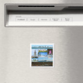 zUS040 MIAMI, FLORIDA, Mosaic, Amerika, Fridge Magneet (Insitu (Vaatwasser))