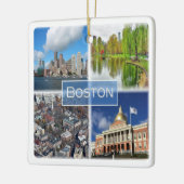 zUS041 BOSTON, Massachusetts, Amerika, Keramisch Ornament (Links)