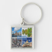 zUS041 BOSTON, Massachusetts, Amerika, Sleutelhanger (Voorkant)