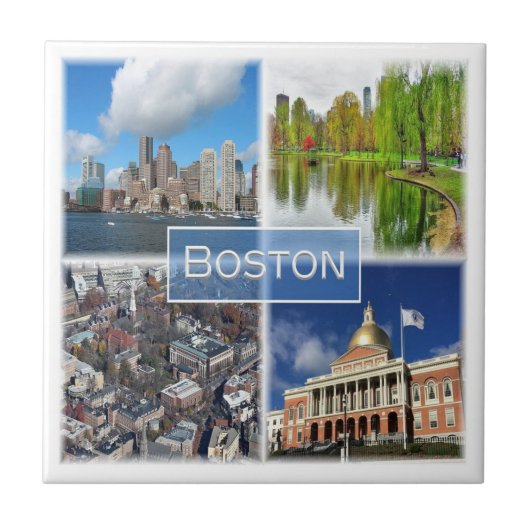zUS041 BOSTON, Massachusetts, Amerika, Tegeltje (Voorkant)