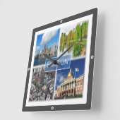 zUS041 BOSTON, Massachusetts, Amerika, Vierkante Klok (Hoek)