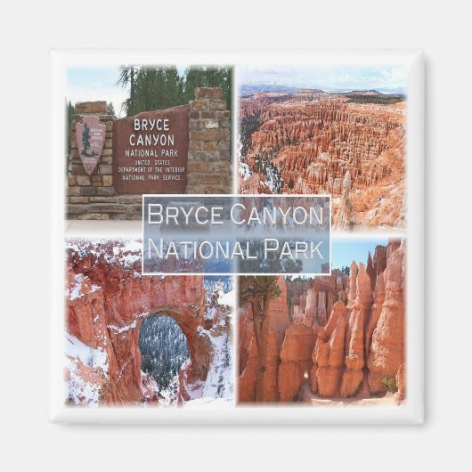 zUS042 BRYCE CANYON N.P. Utah, Amerika, Fridge Magneet (Voorkant)