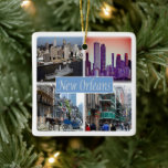 zUS049 NEW ORLEANS LOUISIANA, Keramisch Ornament<br><div class="desc">Hier vind je het souvenir van je vakantie. Deze categorie bevat keramisch siermateriaal van vele plaatsen in de Verenigde Staten van Amerika. (zUS049 NEW ORLEANS LOUISIANA, mozaïek, keramische siervoorwerpen). Verbazingwekkende vrienden en familieleden met de unieke souvenirs van uw geweldige reis. Probeer ons. #LeoPepeDesign - nieuwe orleans louisiana usa, centraal zakendistrict,...</div>