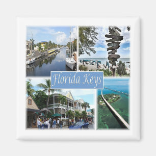 zUS050 FLORIDA KEYS, Mosaic, Amerika, Fridge Magneet