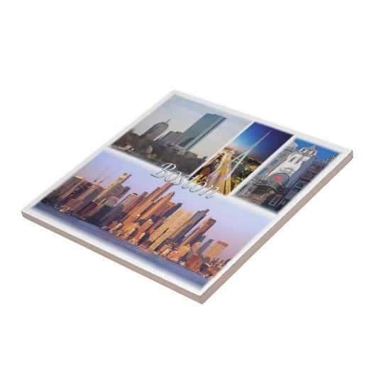 zUS051 BOSTON, Massachusetts, Mozaïek, Tegeltje (Zijkant)