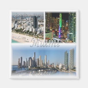 zUS053 MIAMI mosaic, Florida, America, Fridge Magneet