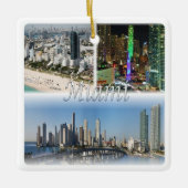 zUS053 MIAMI mosaic, Florida, Amerika, Keramisch Ornament (Voorkant)