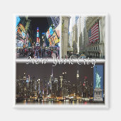 zUS055 NEW YORK City, Mosaic, Amerika, Fridge Magneet (Voorkant)