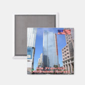 zUS060 SAN FRANCISCO, Millenium Tower, Fridge Magneet (Voorkant / Achterkant)