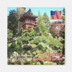 zUS064 SAN FRANCISCO, Japanse Tea Garden, Fridge Magneet