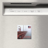 zUS070 SAN FRANCISCO, Golden Gate Bridge, Fridge Magneet (Insitu (Vaatwasser))