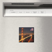 zUS071 SAN FRANCISCO, Golden Gate Bridge, Fridge Magneet (Insitu (Vaatwasser))