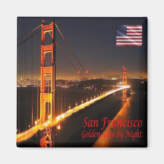 zUS071 SAN FRANCISCO, Golden Gate Bridge, Fridge Magneet (Voorkant)