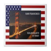 zUS072 SAN FRANCISCO, Golden Gate Bridge, Tegeltje (Voorkant)