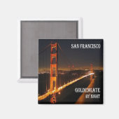 zUS073 SAN FRANCISCO, Golden Gate Bridge, Fridge Magneet (Voorkant / Achterkant)