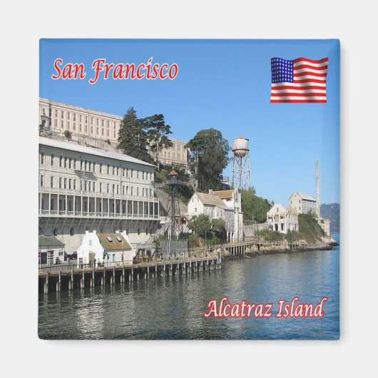 zUS082 SAN FRANCISCO, Alcatraz Island, Fridge Magneet (Voorkant)