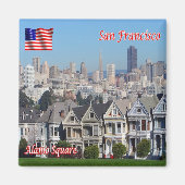 zUS086 SAN FRANCISCO, Panorama, Fridge Magneet (Voorkant)